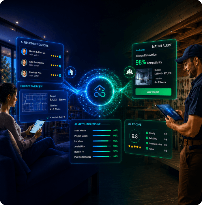 AI-Powered Matching. Trusted Tradespeople.